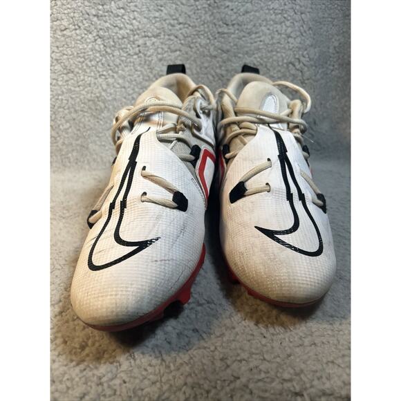Men’s Nike Alpha Menace Elite 3 Pro M 10 Football Cleats White Red CT6649-103 - Picture 15 of 15